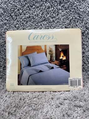 Vintage Caress Twin Flat Sheet, Rosebud Pink, Cotton Blend - Made in USA